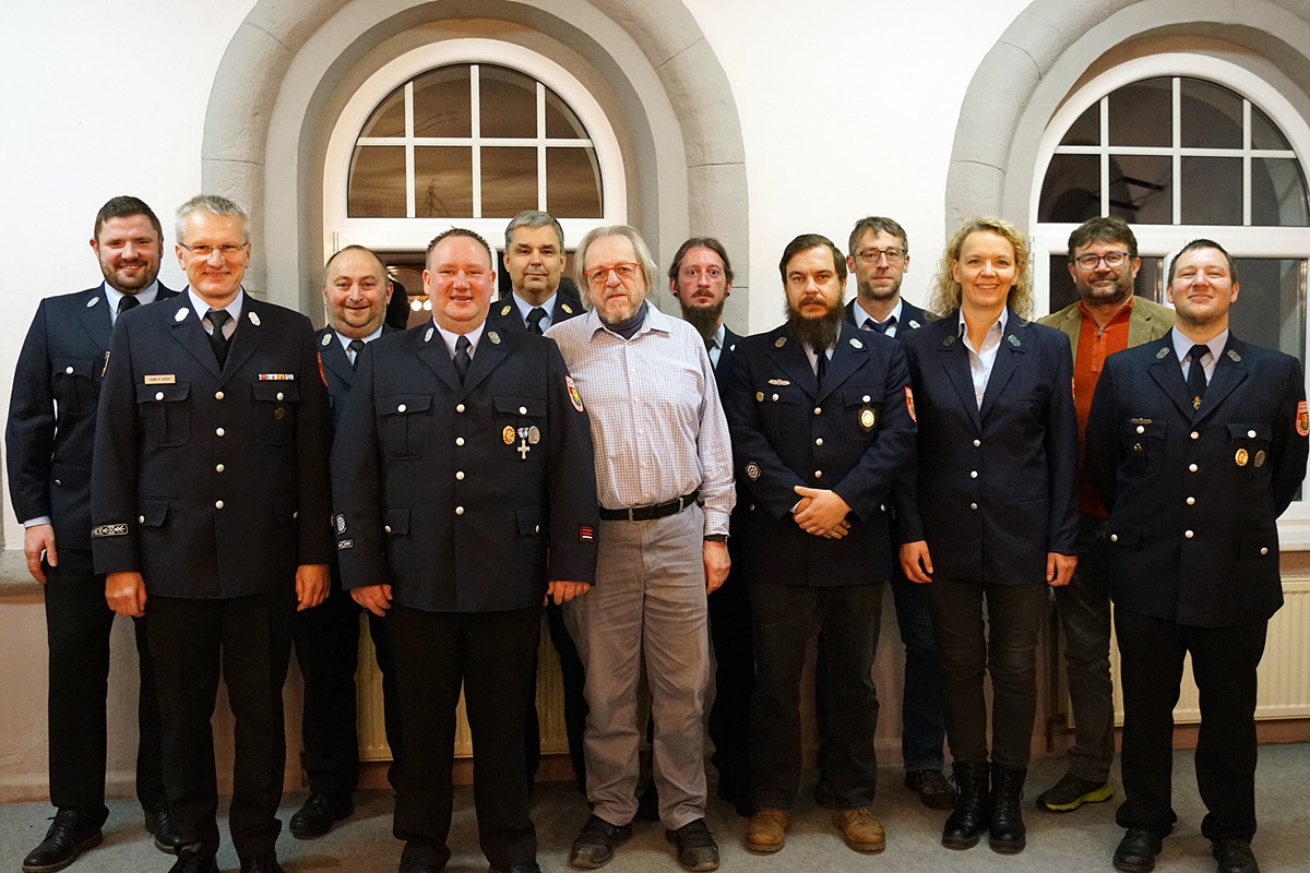 Die Geehrten der Feuerwehr Neustadt am Kulm. Foto: Jürgen Masching