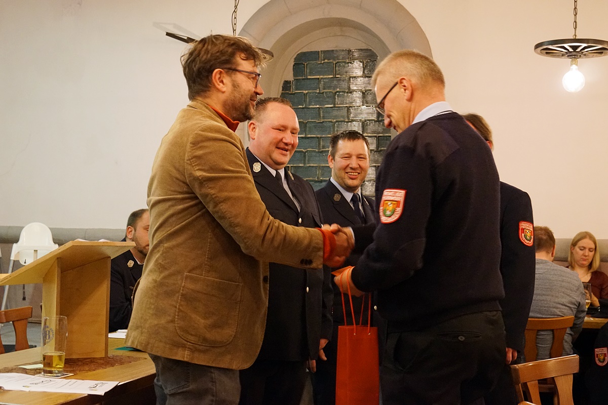 Verabschiedung von Reiner Kopp als Zweiten Kommandant. Foto: Jürgen Masching