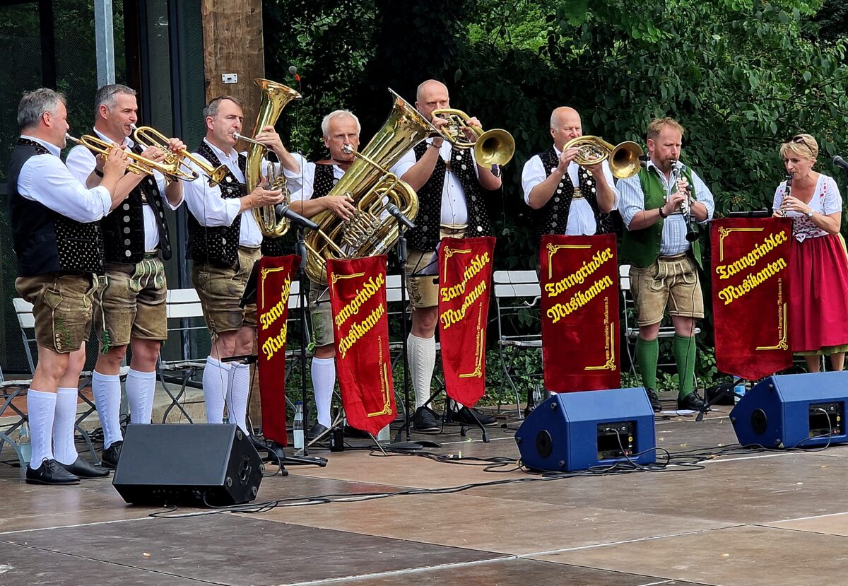 Die Tanngrindler Musikanten punkteten mit flotter Blasmusik. Foto: Reinhard Kreuzer
