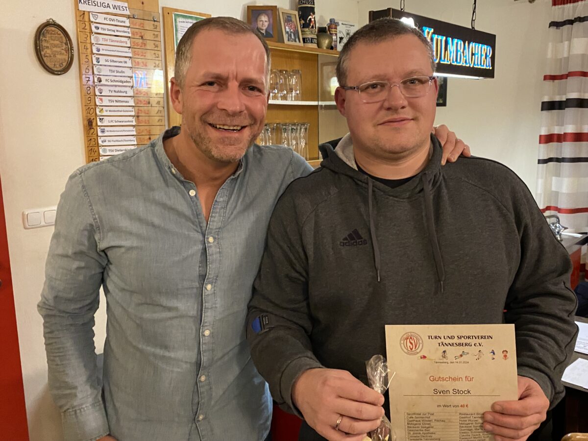 Sven Stock (rechts) und Vorstand Marco Klier. Foto: Josef Glas