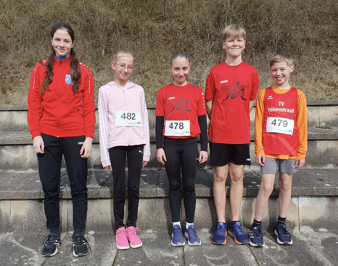 Die Läuferinnen und Läufer des TV der Klasse U 14. Foto: Klaus Nigg