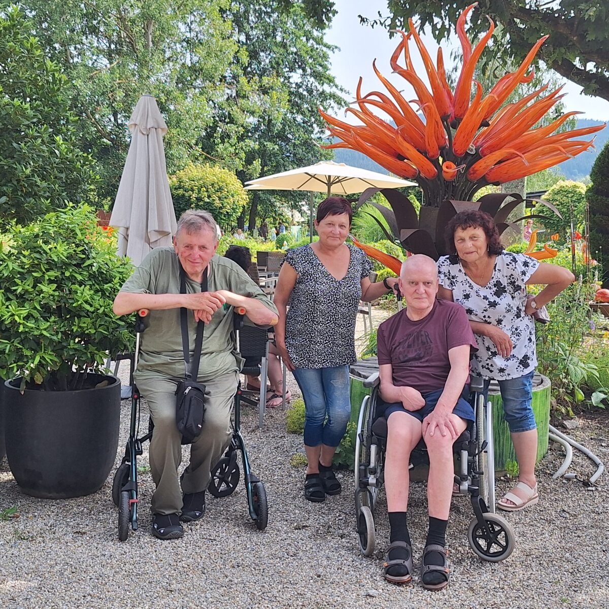 Highlight des Sonnenzugs war das berühmte Glasdorf Weinfurtner in Arnbruck. Foto: Veronika Schlosser