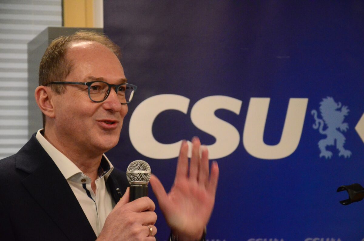 CSU-Landesgruppenchef Alexander Dobrindt. Foto: Helmut Kunz 